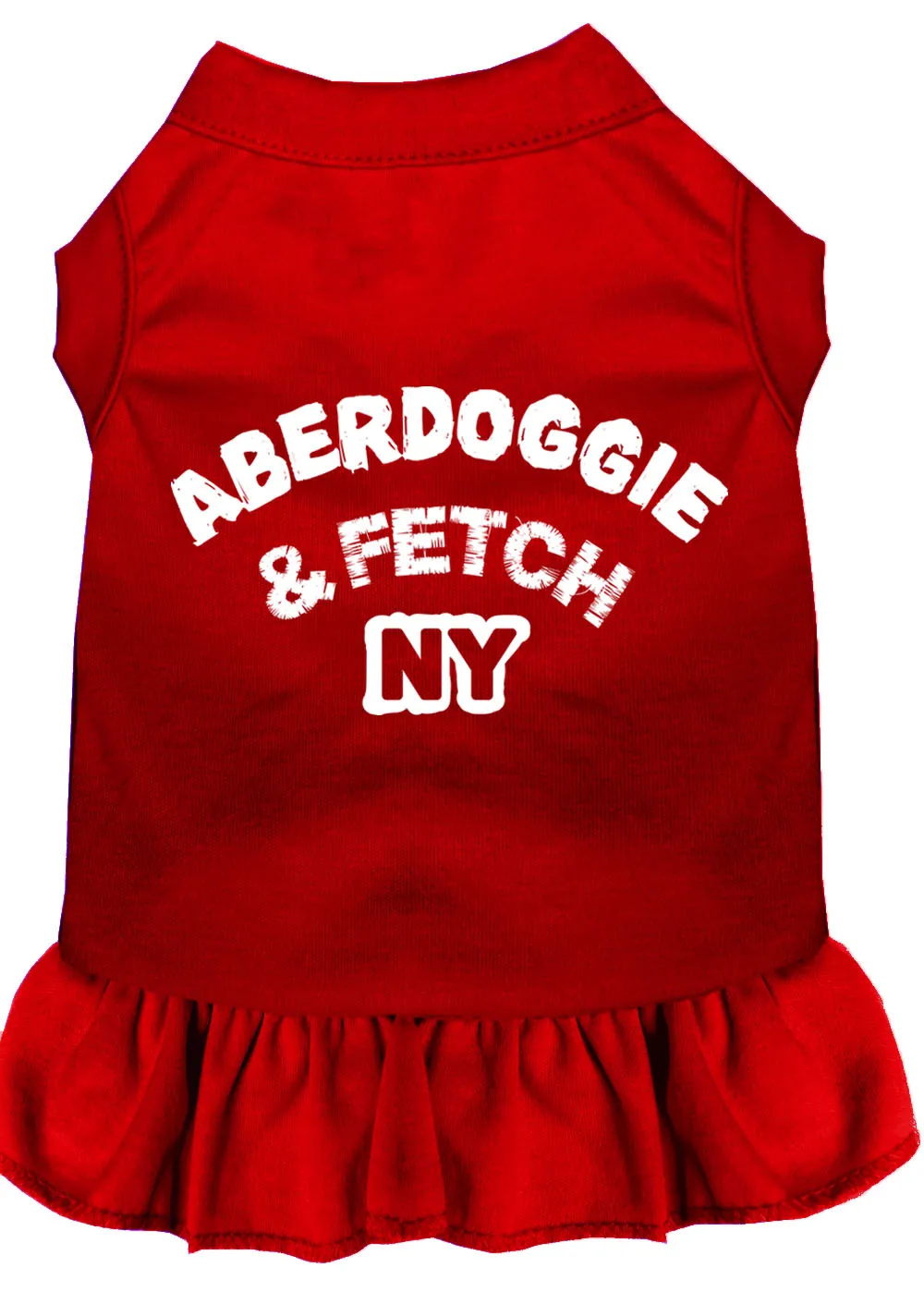 Aberdoggie Ny Screen Print Dress Red Xxl