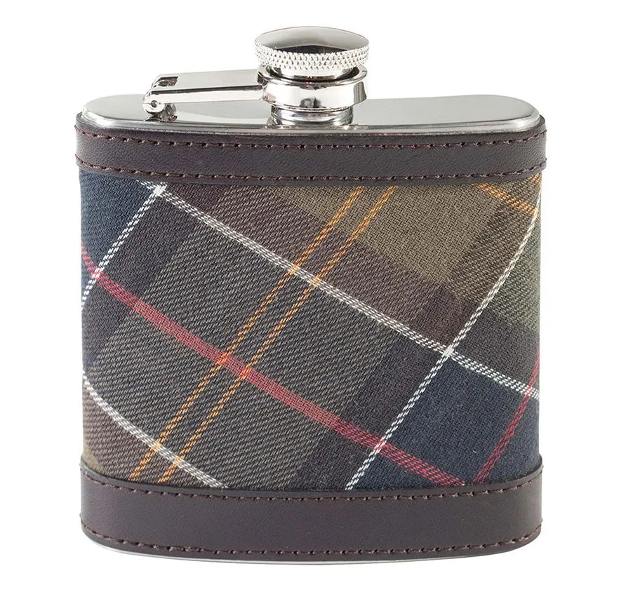 BARBOUR TARTAN HIP FLASK