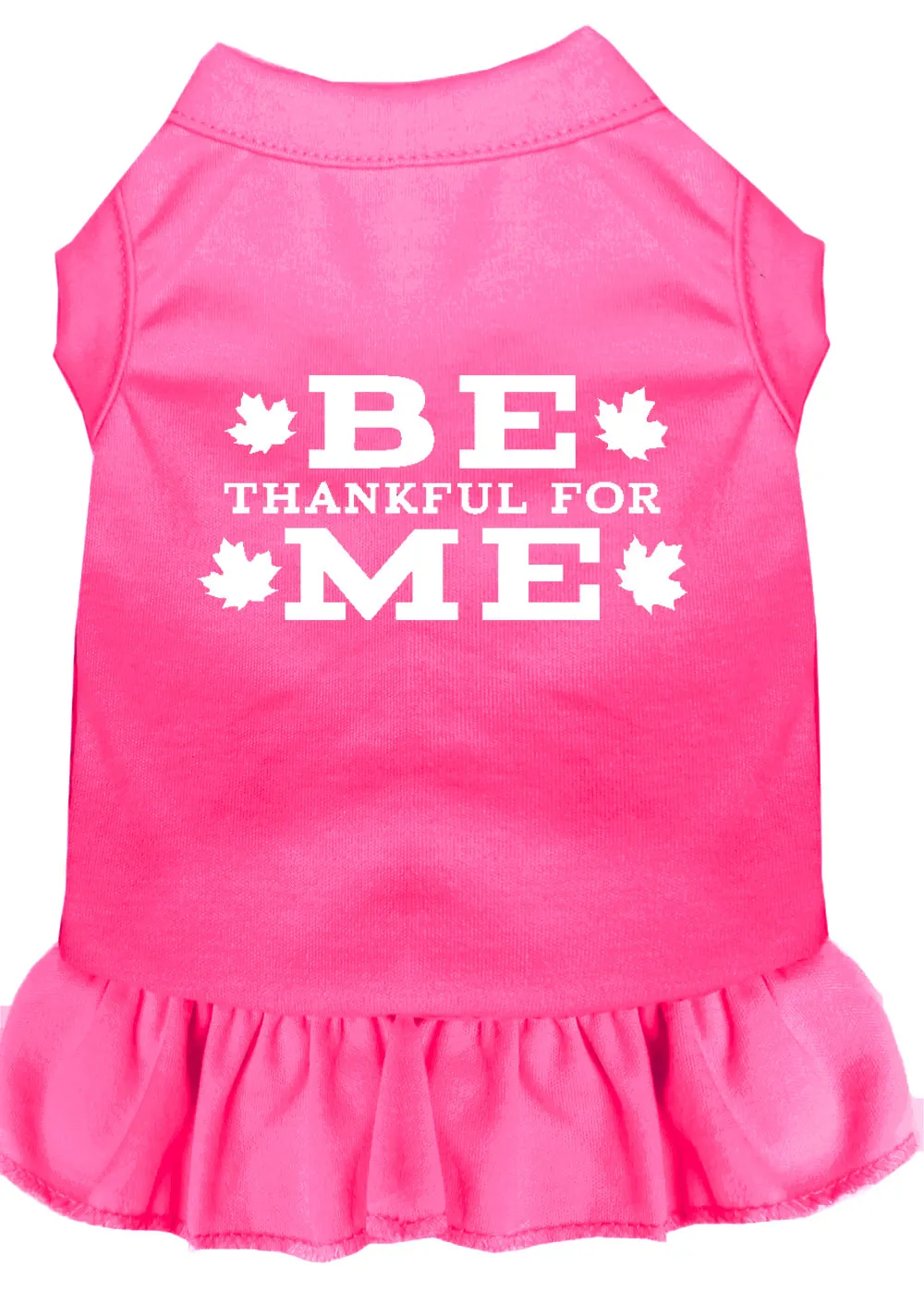Be Thankful For Me Screen Print Dress Bright Pink Sm