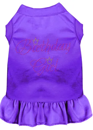 Birthday Girl Rhinestone Dress Purple Xxl