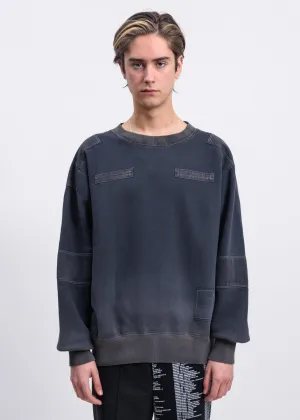 Black Bleach Patchwork Sweater