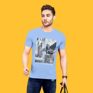 BLACKTREE(THHOR Series)  ROUND NECK Sky Blue TEES