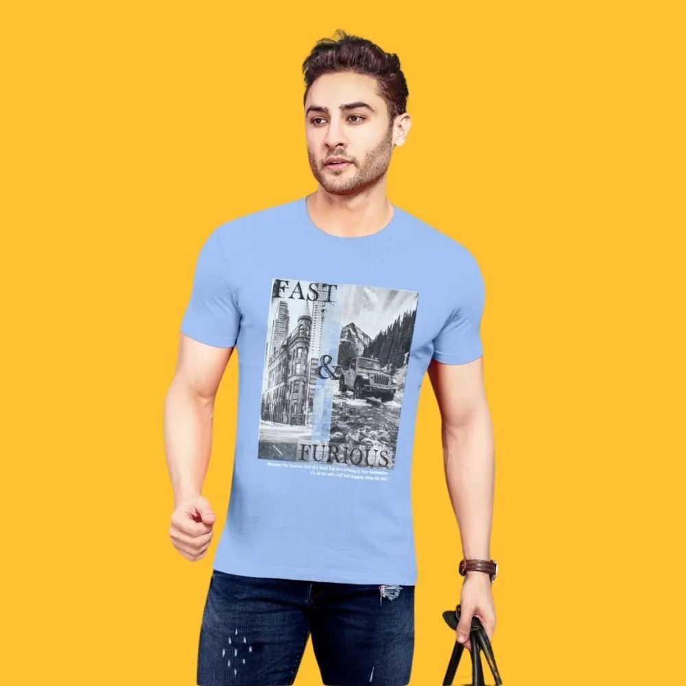 BLACKTREE(THHOR Series)  ROUND NECK Sky Blue TEES