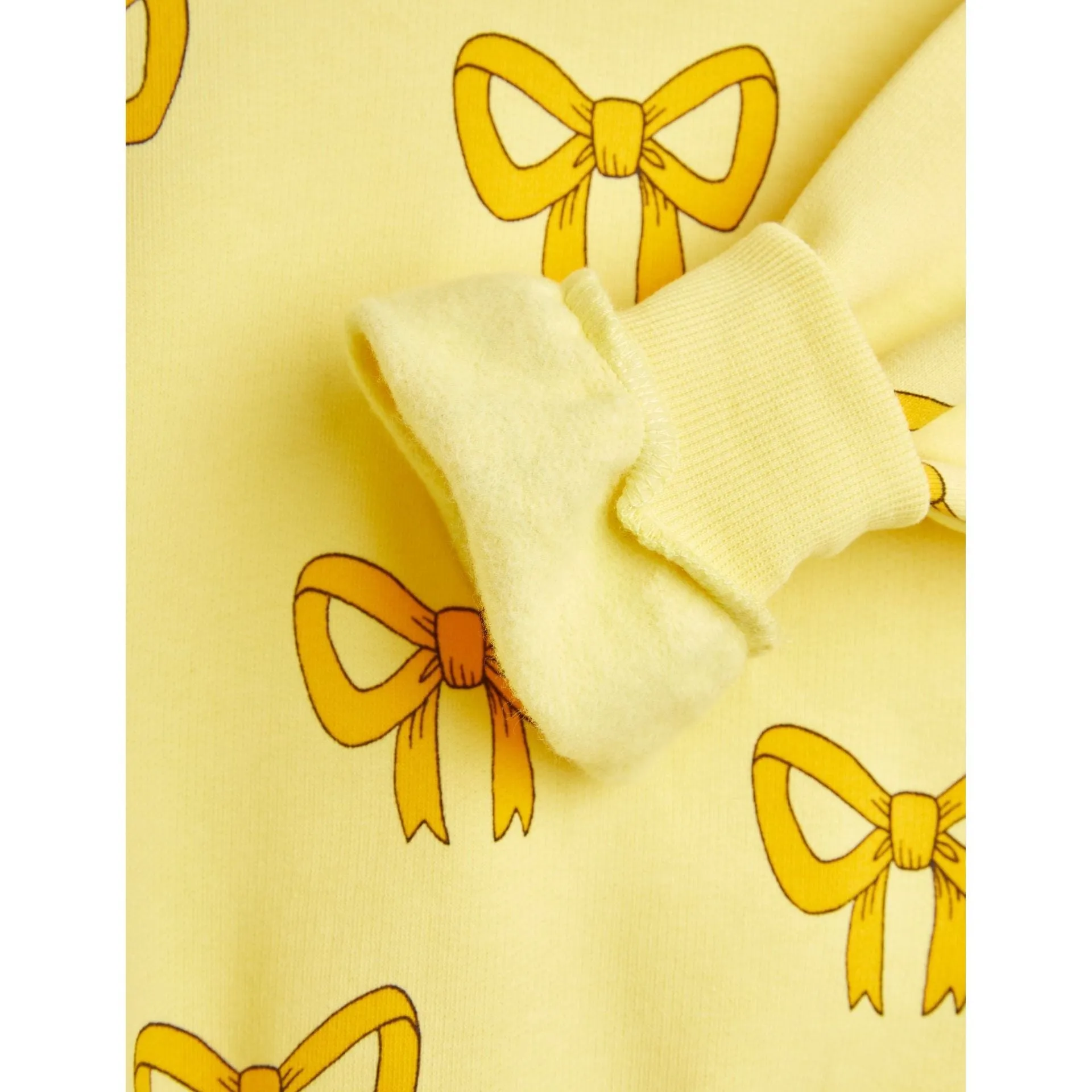 Bow Aop Sweatshirt - Yellow