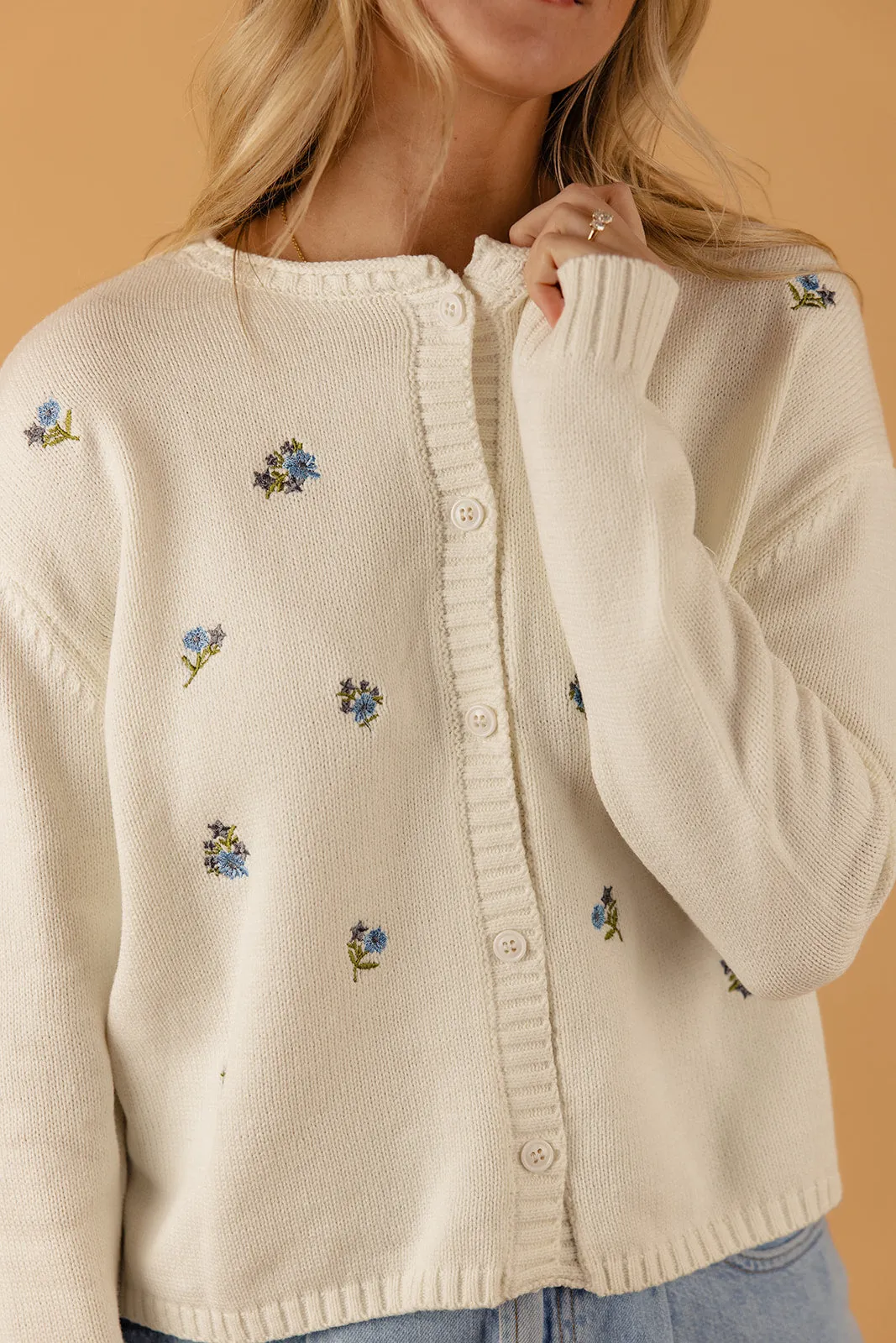 Brighter Than The Stars Embroidered Cardigan