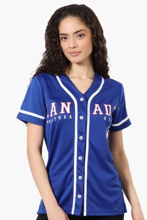 Canada Weather Gear Chest Logo Baseball Tee - Blue