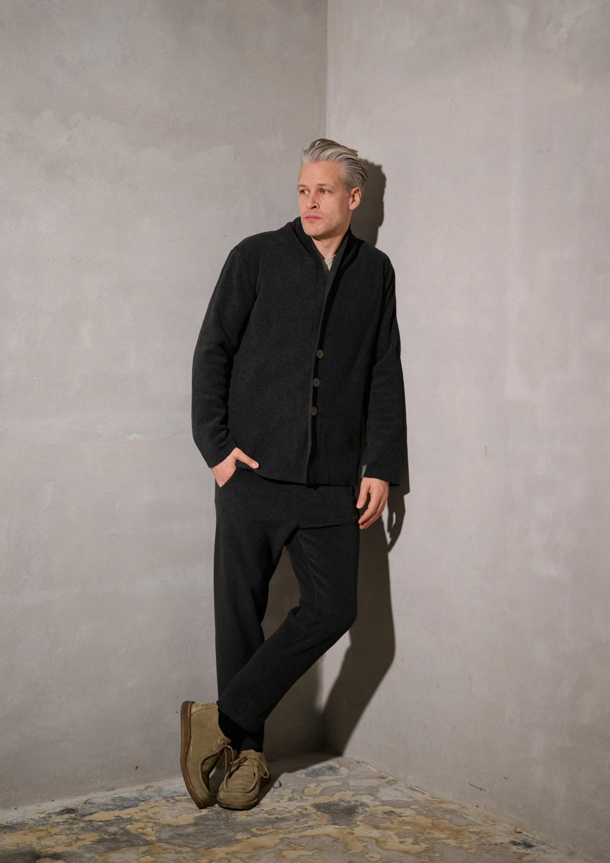 CARDIGAN - 1034C - SOFT BLACK
