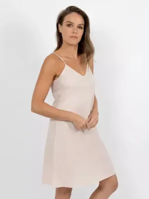 Cotton Voile Reversible Chemise - Nude