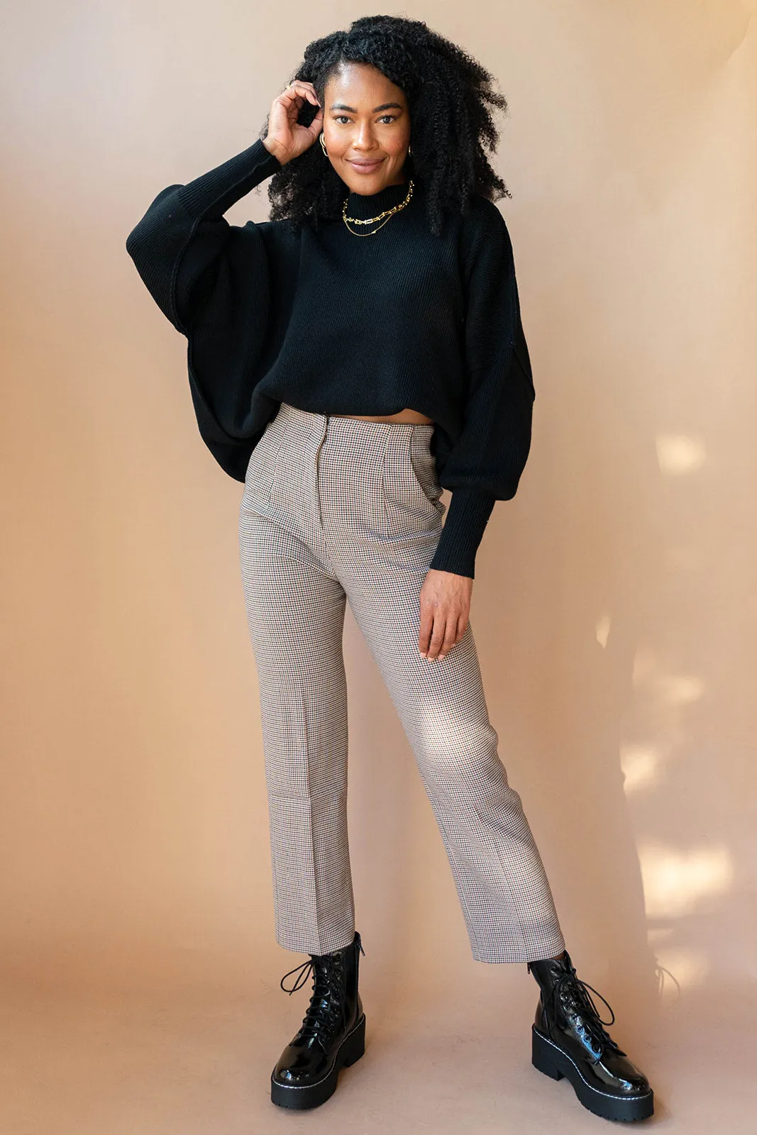 dan houndstooth pant