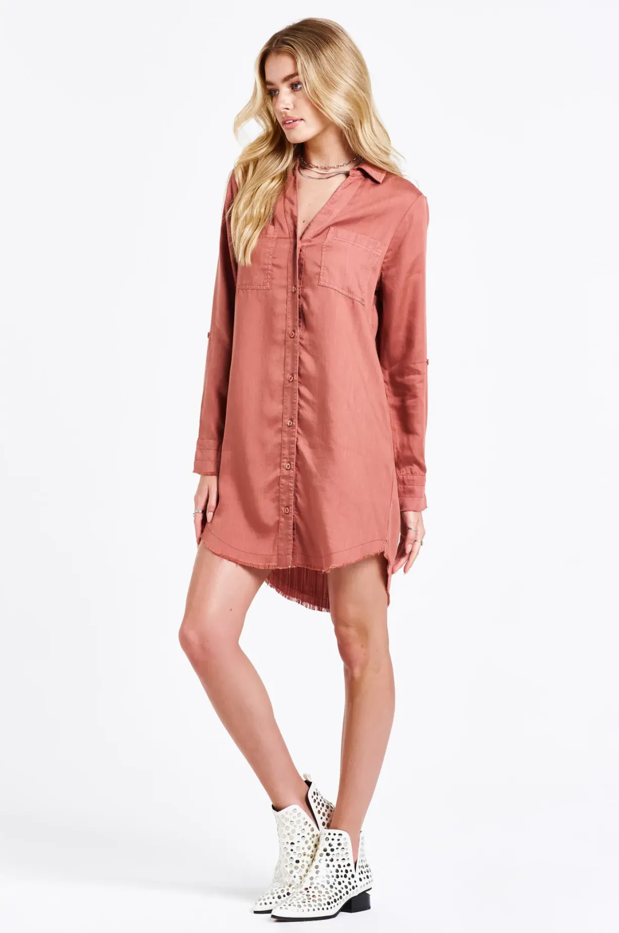 Everly Button Front Dress