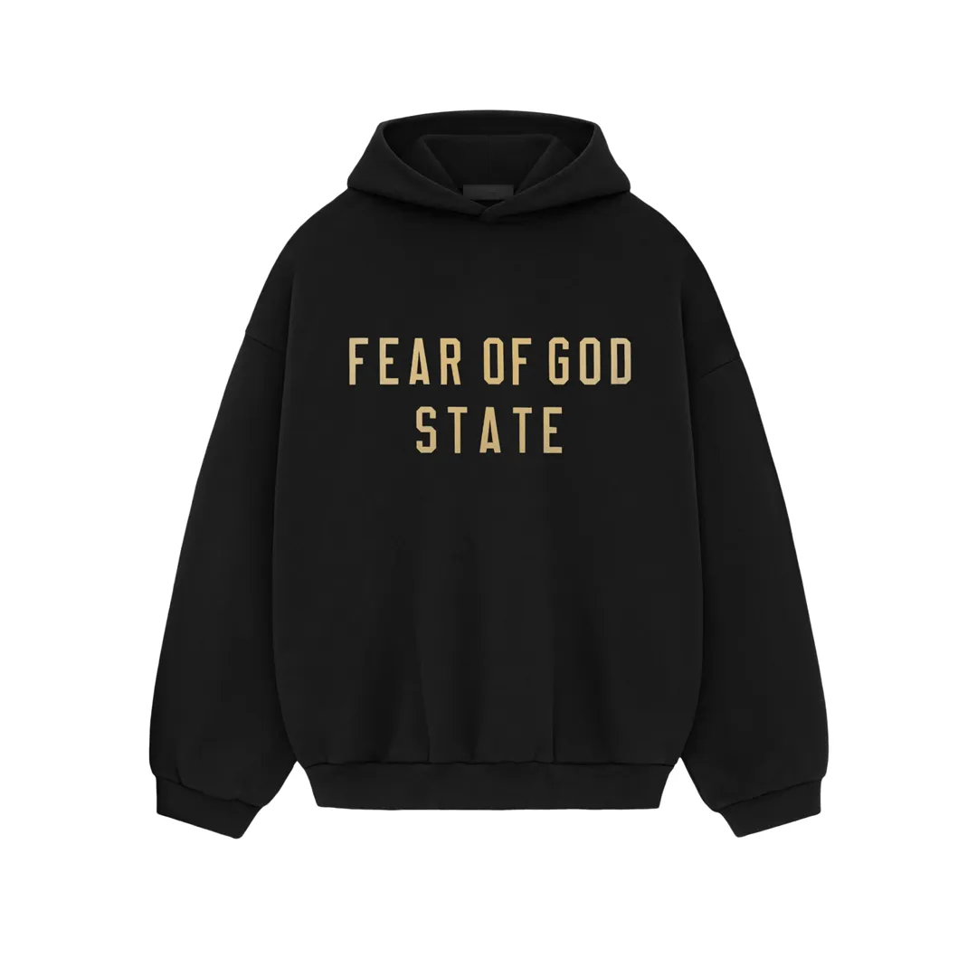 Fear of God Essentials Fleece Hoodie Black