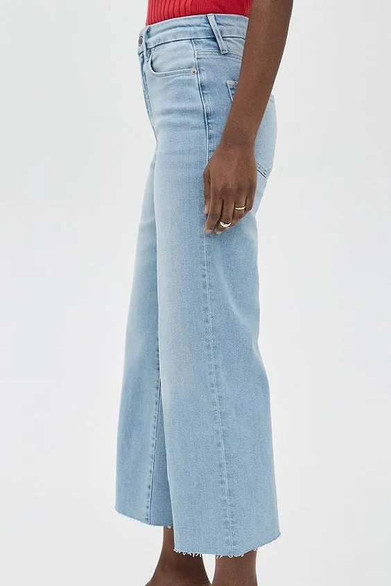 Good Waist Palazzo Crop Light Compression Denim