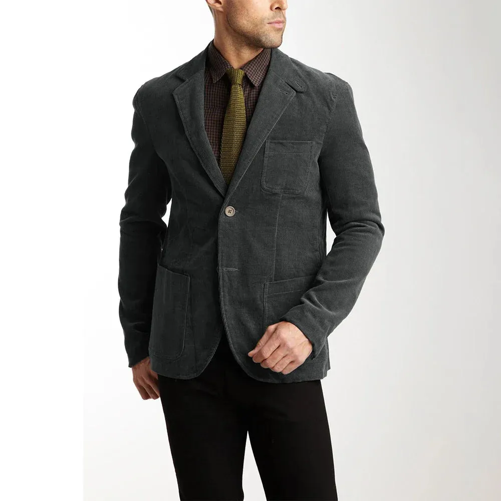 Herren-cordjacke, klassisch modern