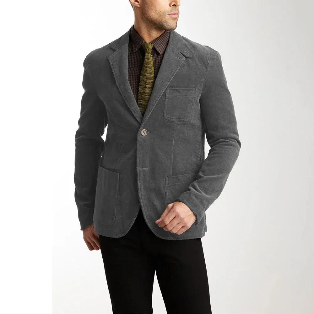 Herren-cordjacke, klassisch modern