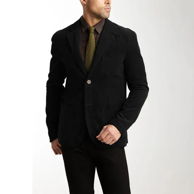 Herren-cordjacke, klassisch modern