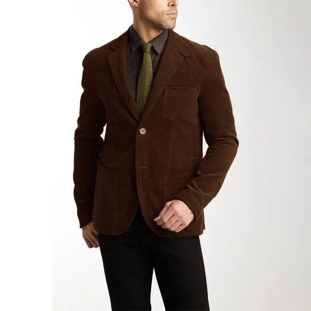 Herren-cordjacke, klassisch modern
