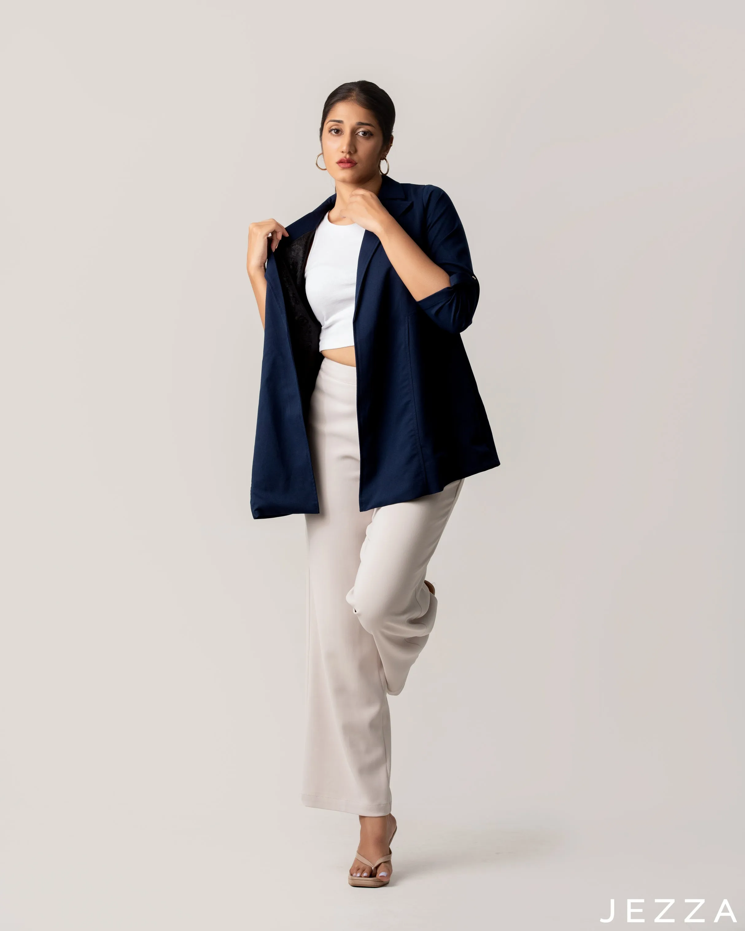 Jacket With Button Tab Detail For The Long Sleeve 49863