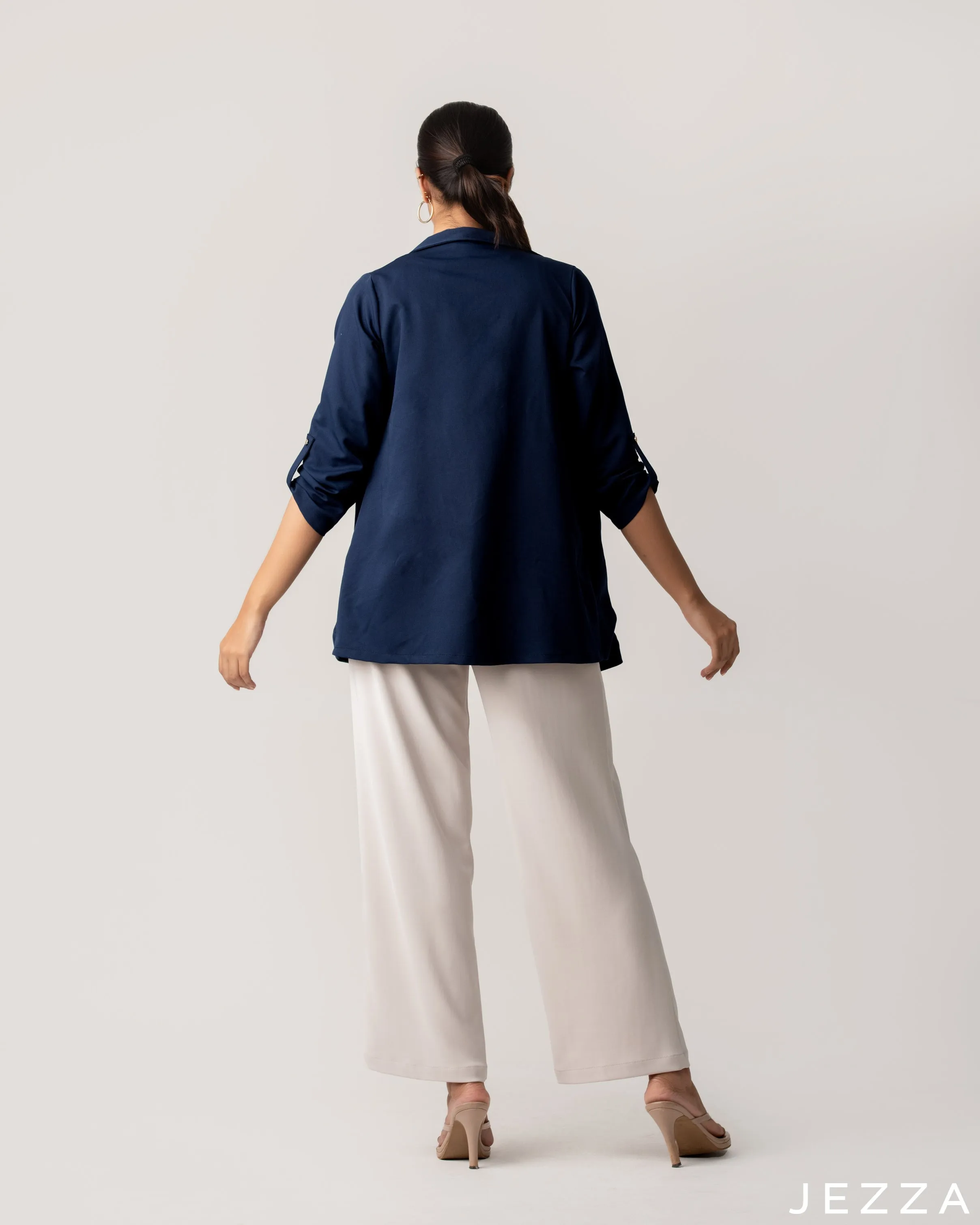 Jacket With Button Tab Detail For The Long Sleeve 49863