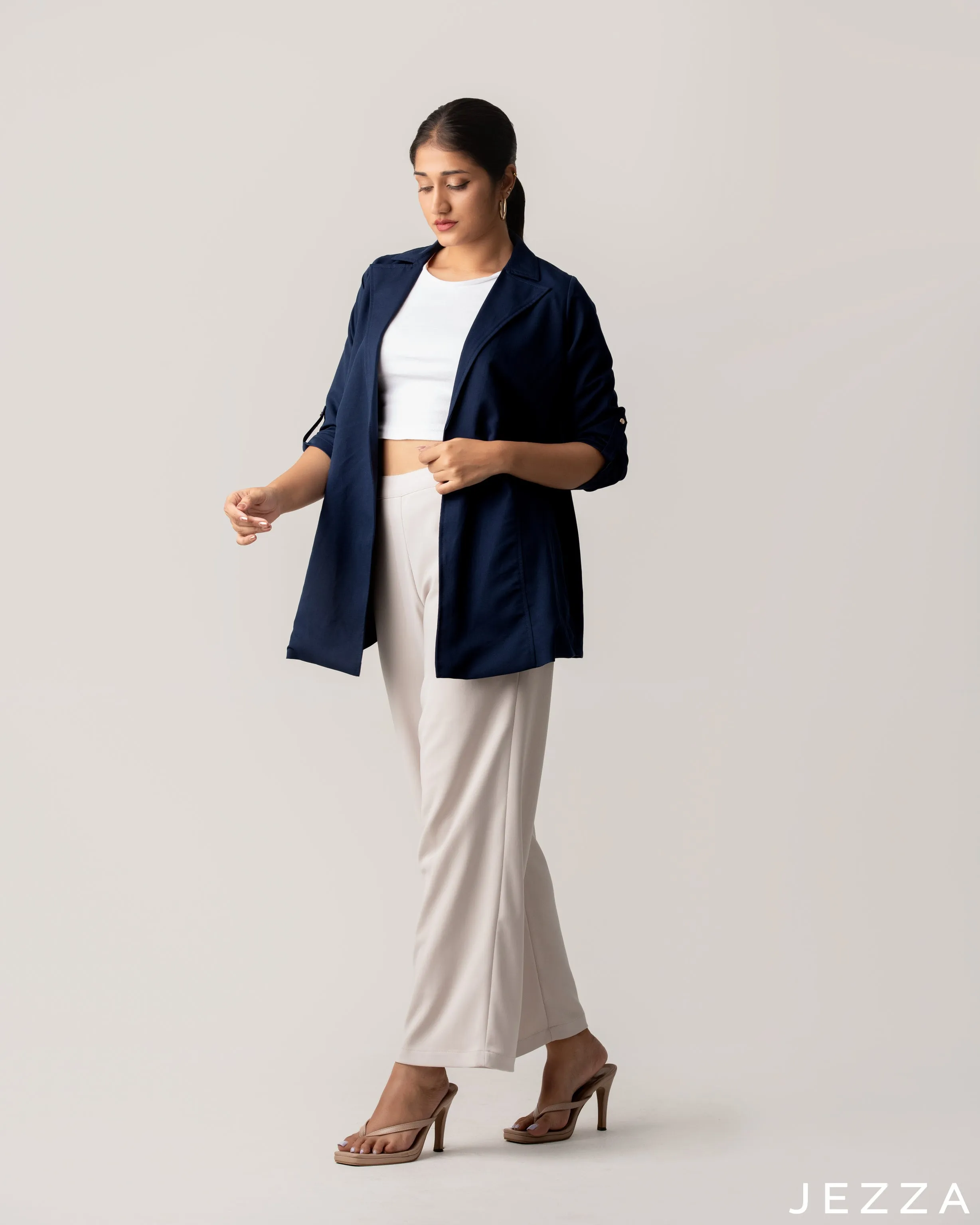 Jacket With Button Tab Detail For The Long Sleeve 49863