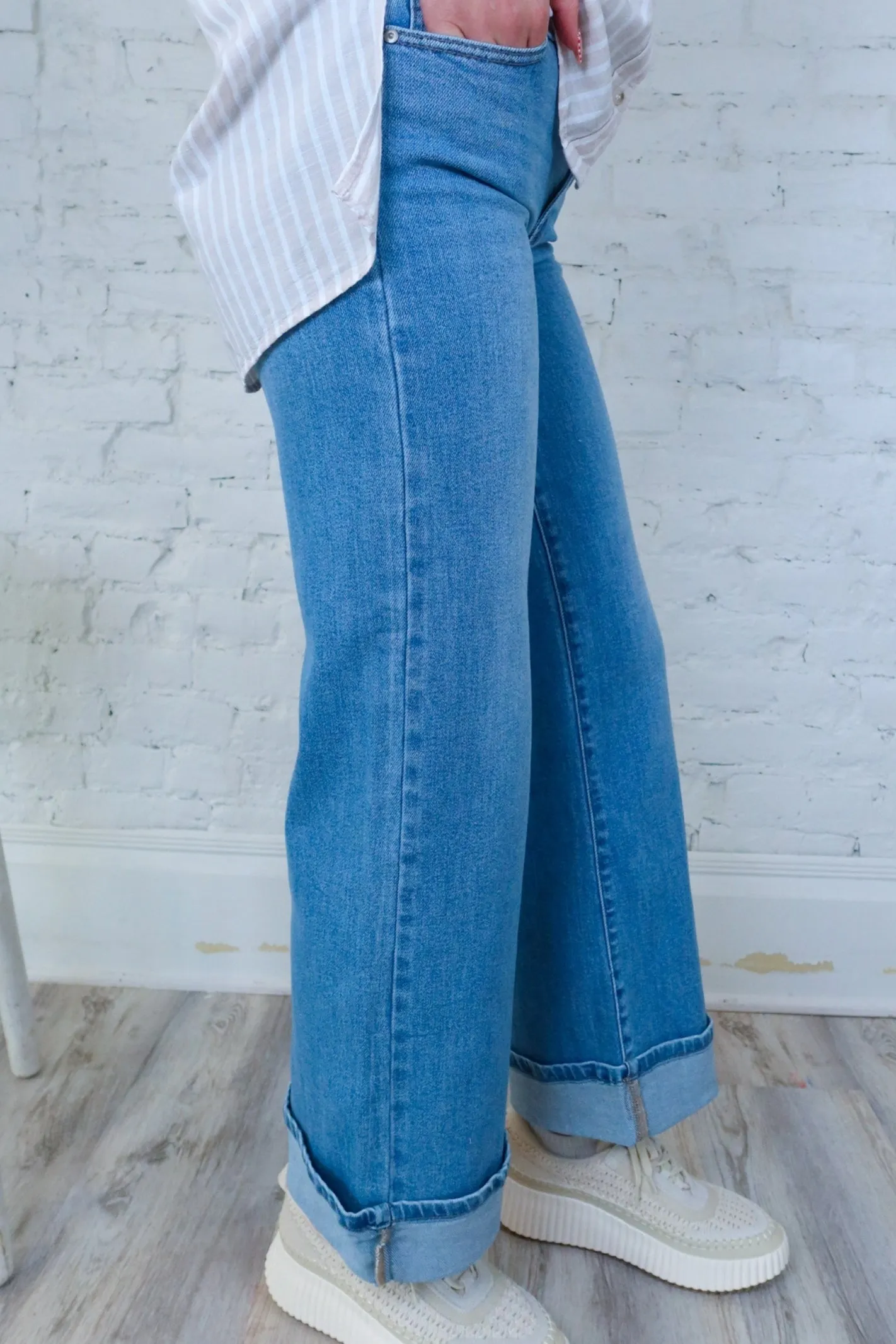 JBD Cuff Palazzo Jean