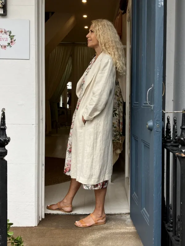 Jiva Linen Catherine Coat - Natural