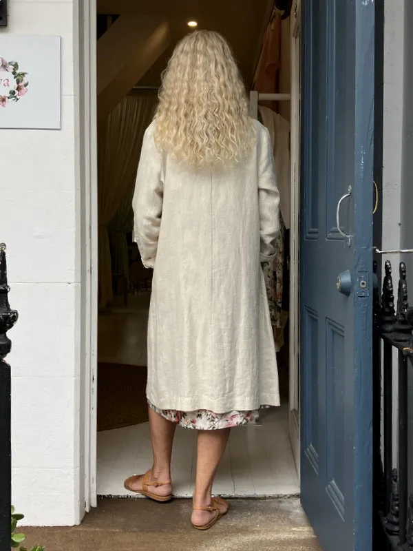 Jiva Linen Catherine Coat - Natural