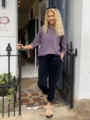 Jiva Maria Shirt - Aubergine - Ramie