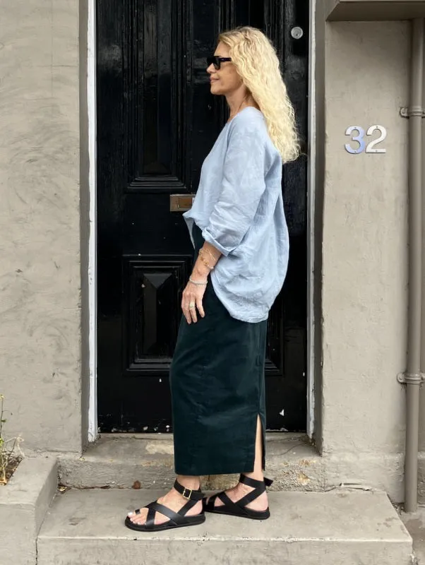 Jiva Maria Shirt - Duck Egg Blue - Ramie