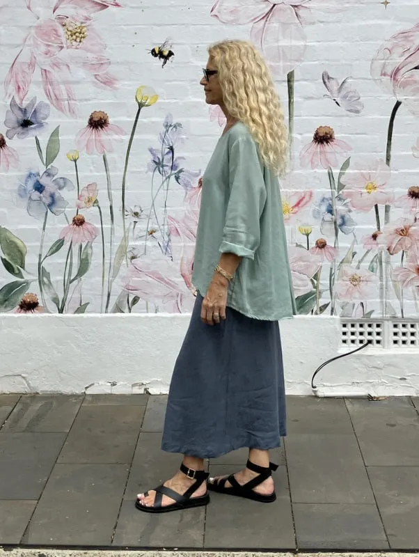 Jiva Maria Shirt - Mint - Ramie