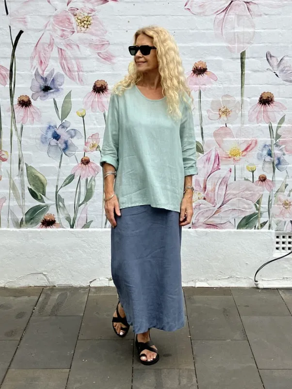 Jiva Maria Shirt - Mint - Ramie
