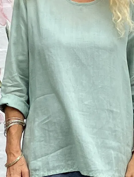 Jiva Maria Shirt - Mint - Ramie