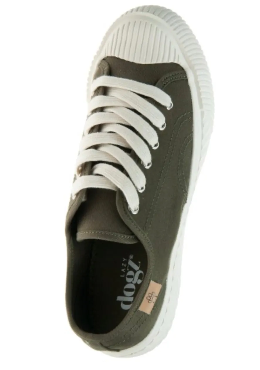 Khaki/Navy Pump - Lazy Dogz