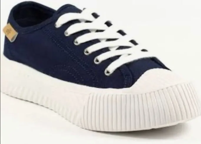 Khaki/Navy Pump - Lazy Dogz