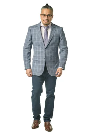 Modern Fit Blue Lavender Tex Sport Jacket B-SJ-Reda-21P4