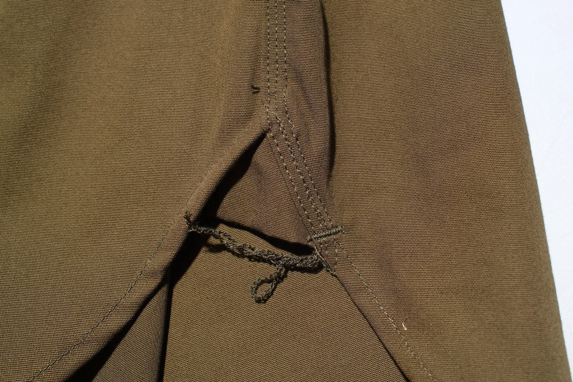 Momotaro 8oz Duck Canvas Military Style Workshirt (Olive)