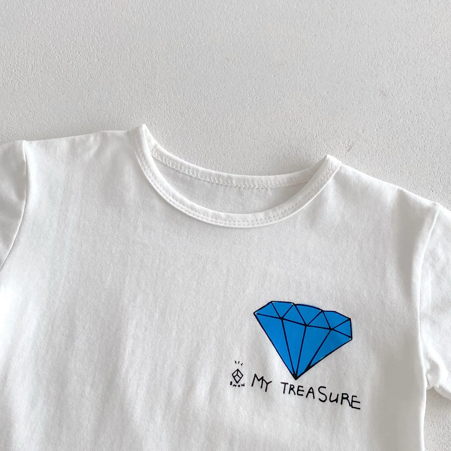 'My Treasure' Print Tee & Shorts