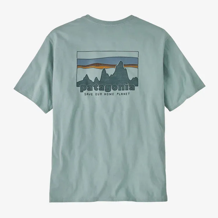 PATAGONIA - Men's '73 Skyline Organic T-Shirt - THERMAL BLUE