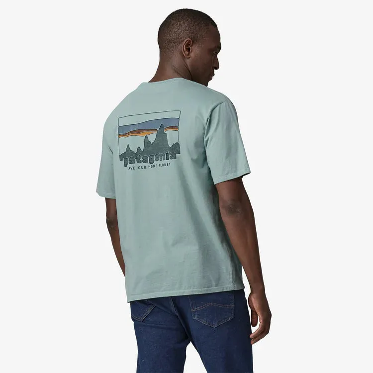 PATAGONIA - Men's '73 Skyline Organic T-Shirt - THERMAL BLUE