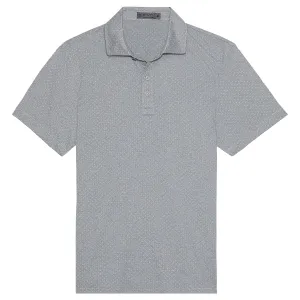 Polka Dot Jacquard Polo Heather Grey - SS23