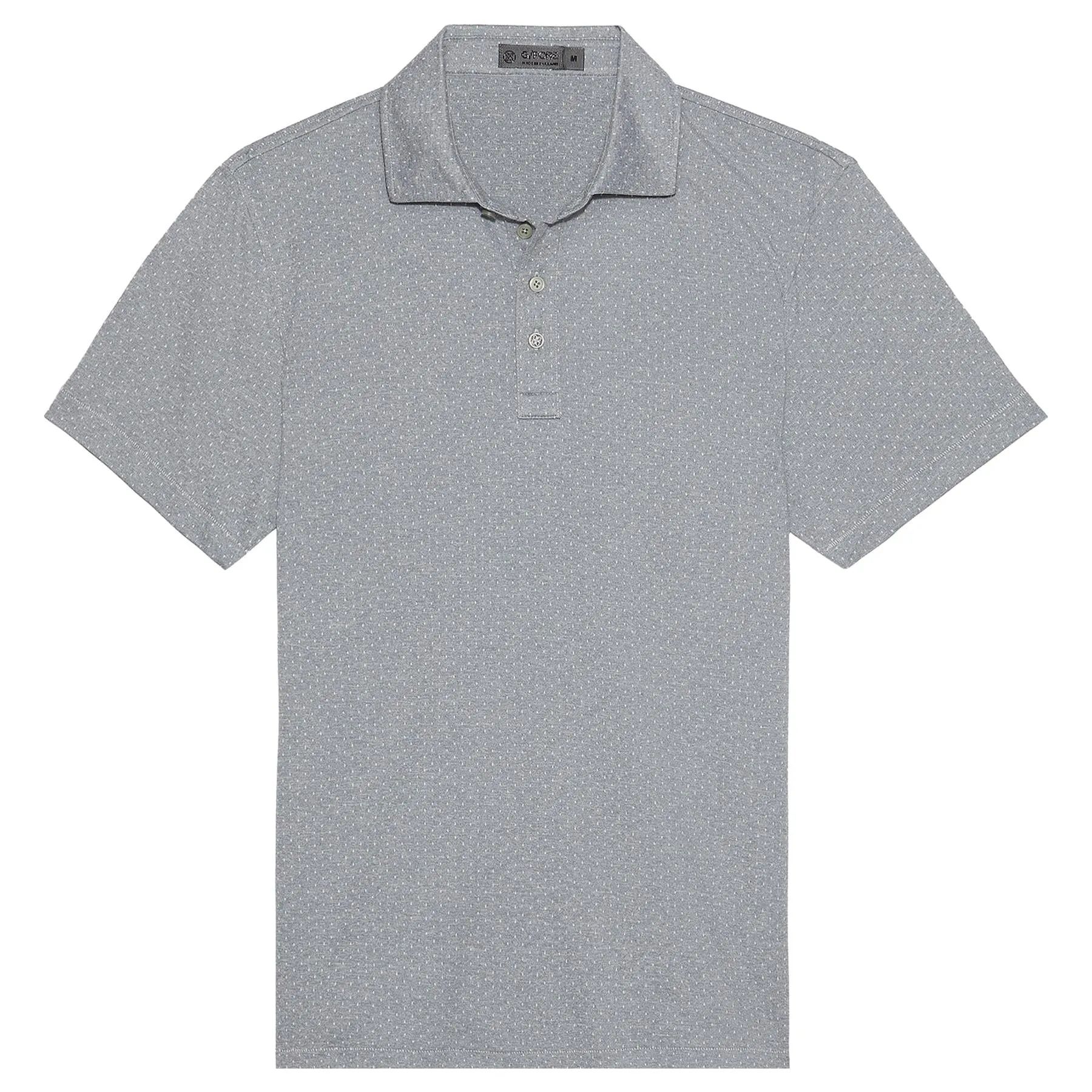Polka Dot Jacquard Polo Heather Grey - SS23
