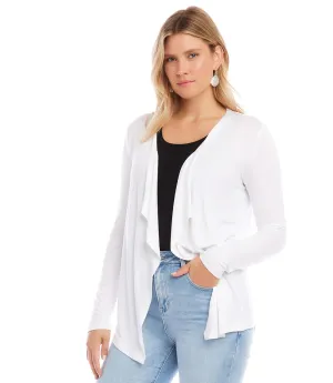 Poppy Cardigan in Off White- Karen Kane L13015