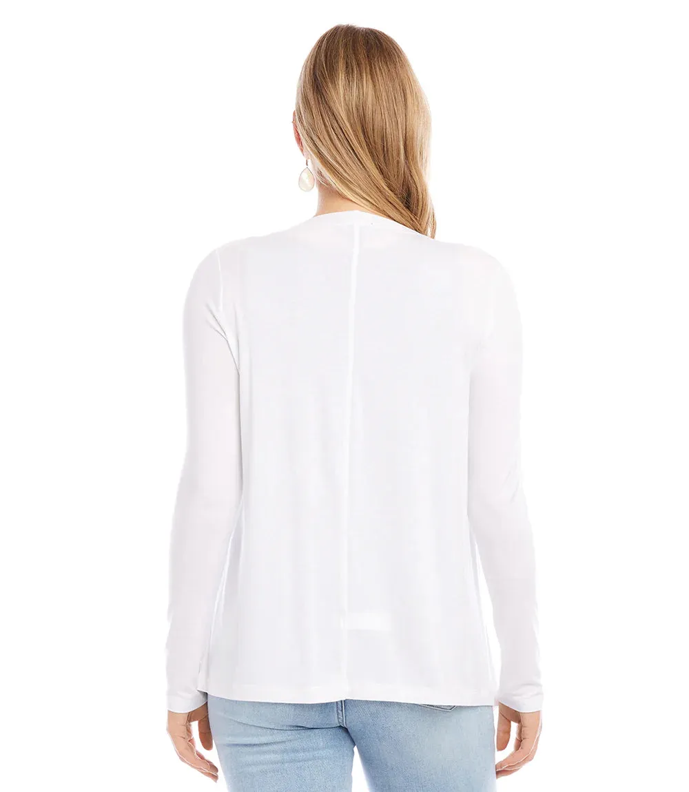 Poppy Cardigan in Off White- Karen Kane L13015