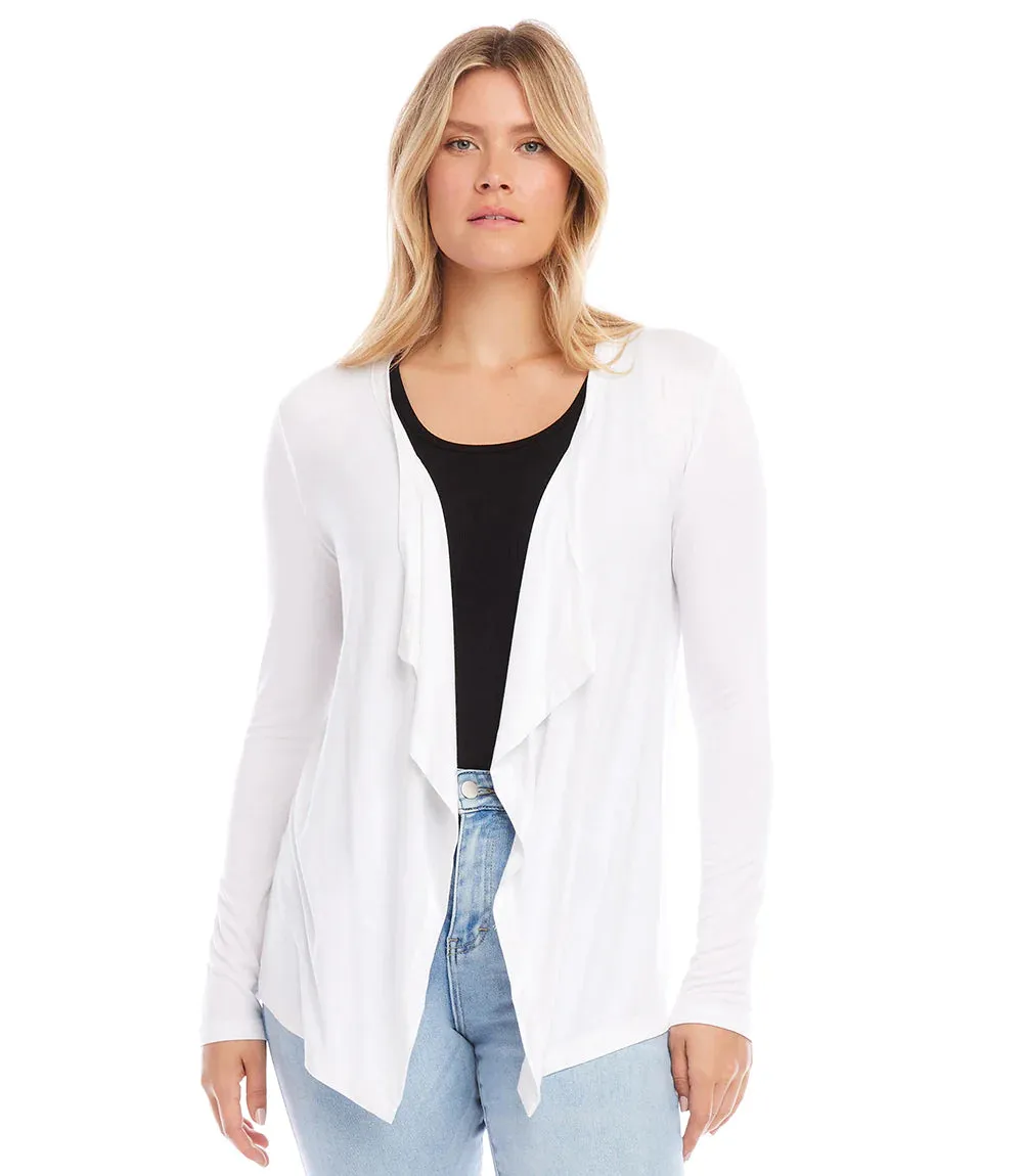 Poppy Cardigan in Off White- Karen Kane L13015