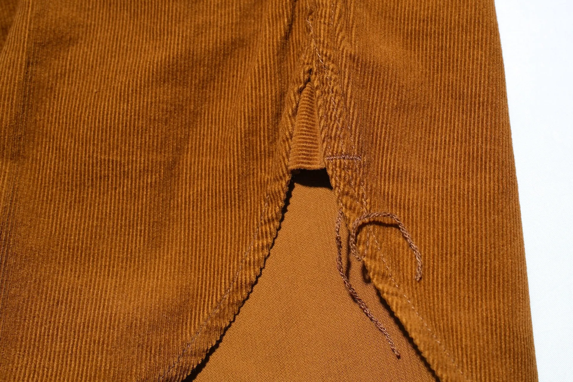 Pure Blue Japan 8oz "Silky-Smooth" Corduroy Western Shirt (Camel)