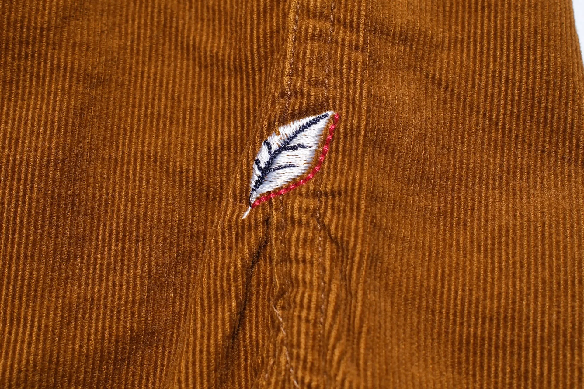 Pure Blue Japan 8oz "Silky-Smooth" Corduroy Western Shirt (Camel)