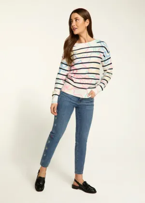 Rosetta Printa Boat-Neck Printed Sweater - FDJ French Dressing 1963624