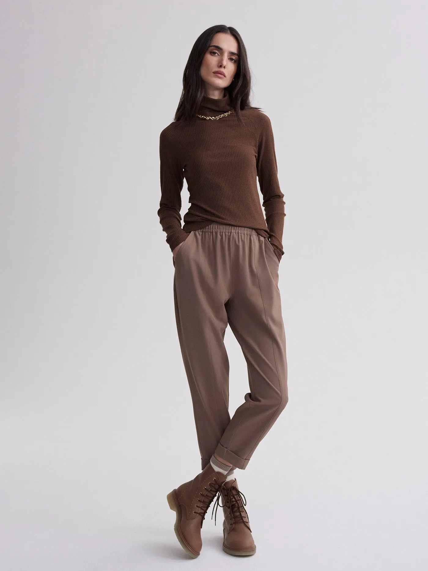 Roya Rollneck Long Sleeve Tee