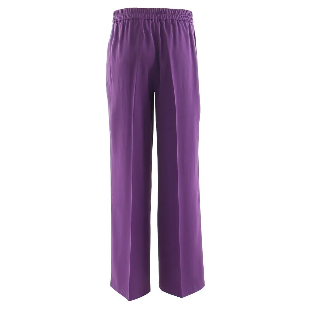 Sally Wide Leg Purple Trousers