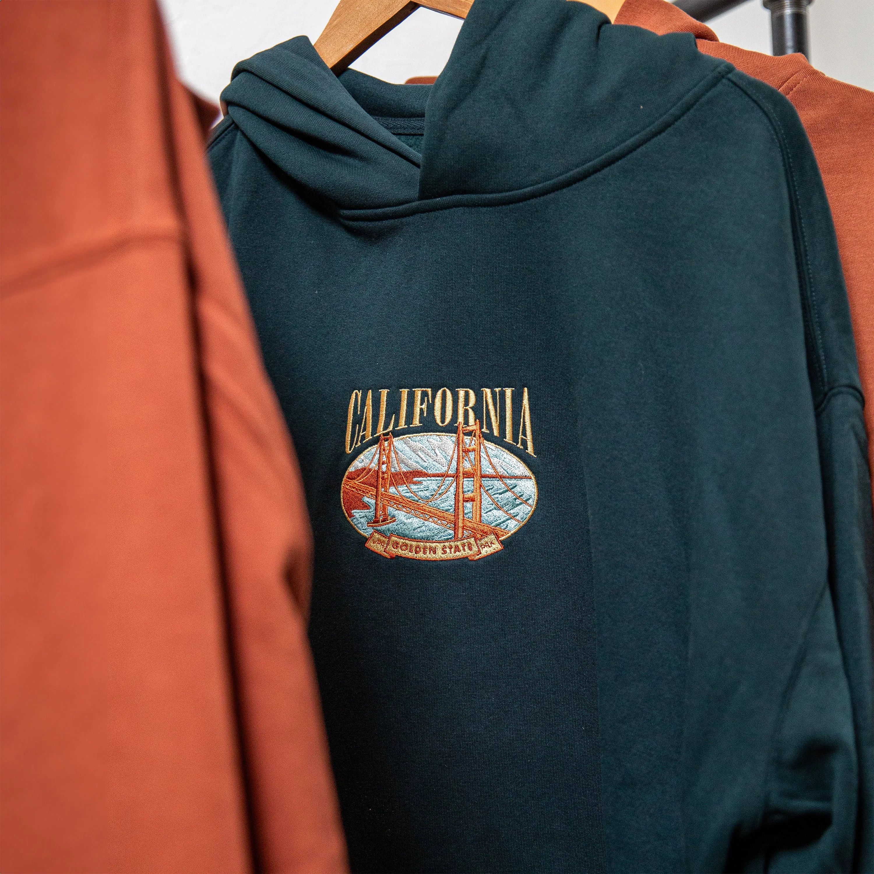 The Golden State Embroidered Relax Hoodie
