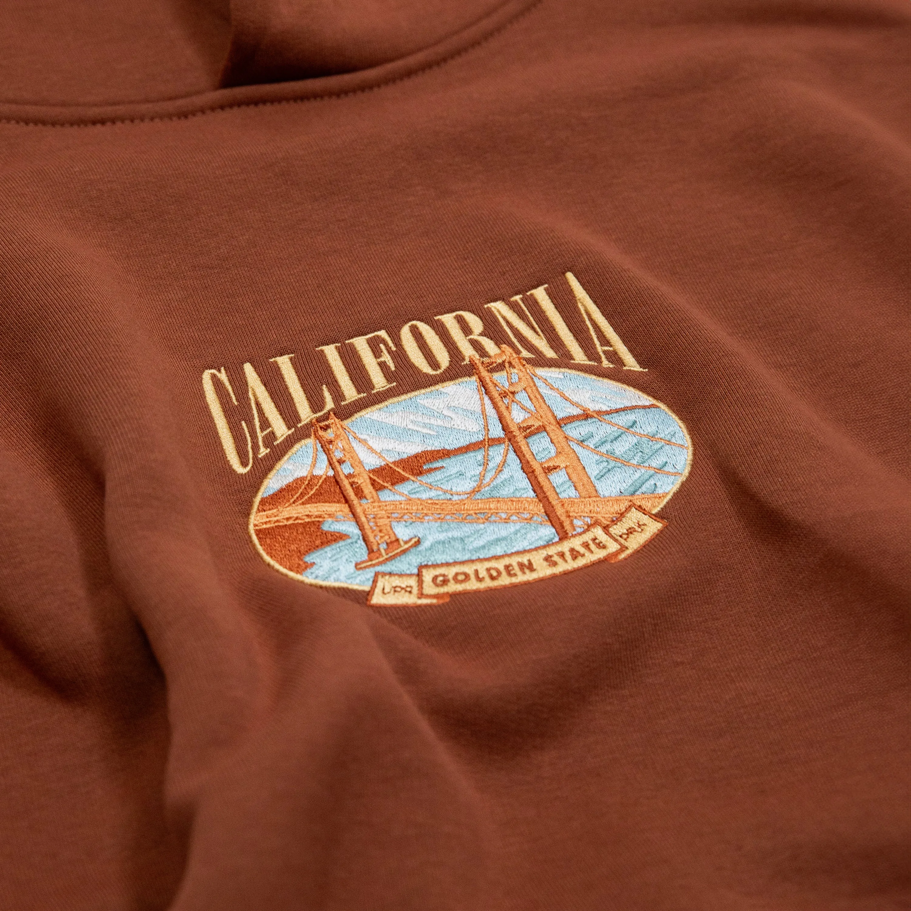 The Golden State Embroidered Relax Hoodie